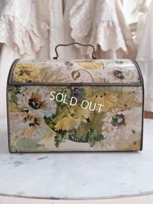 画像12: アネモネ柄ブリキバスケット