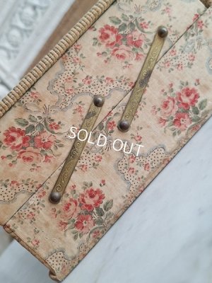 画像11: ローズ柄カルトナージュソーイングボックス