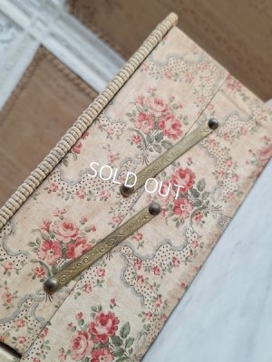 画像12: ローズ柄カルトナージュソーイングボックス