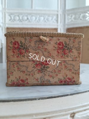 画像19: ローズ柄カルトナージュソーイングボックス