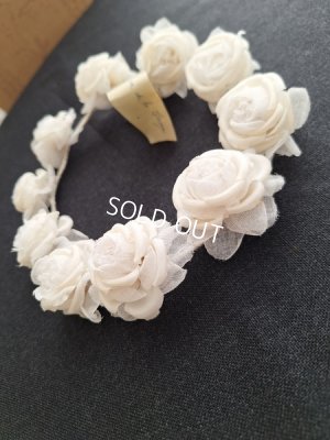 画像4: アンティーク布花冠