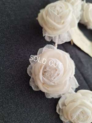 画像8: アンティーク布花冠