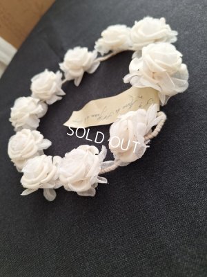 画像11: アンティーク布花冠