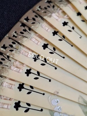 画像4: すずらん柄セルロイド扇子