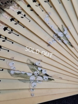 画像3: すずらん柄セルロイド扇子