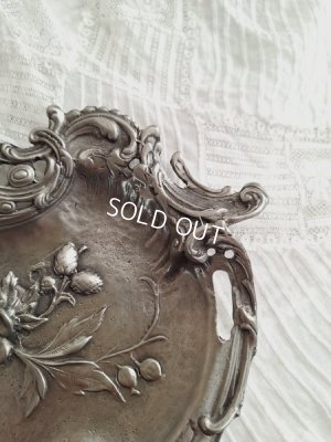 画像3: ピューター花トレイ