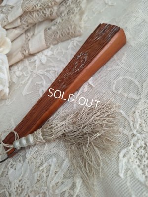 画像6: アンティークローズ手描きセルロイド扇子