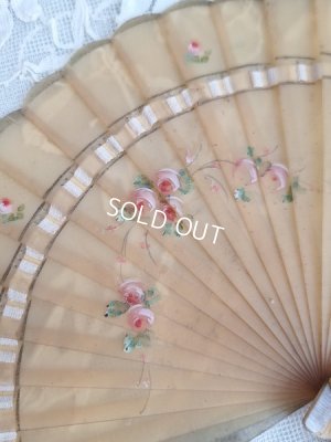 画像5: アンティークローズ手描きセルロイド扇子