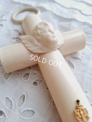 画像3: アンティークセルロイド天使の十字架