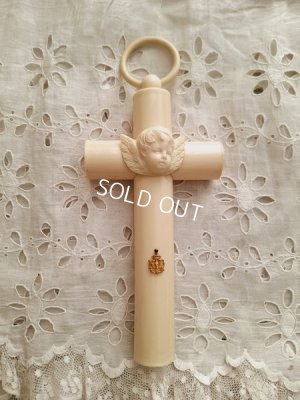 画像16: アンティークセルロイド天使の十字架