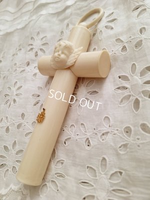 画像15: アンティークセルロイド天使の十字架