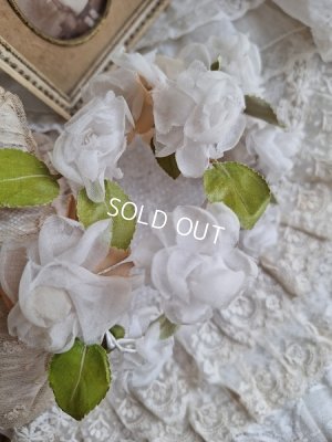 画像4: アンティーク布花ティアラ