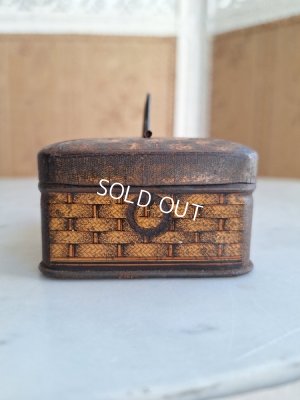 画像5: リボン柄ブリキバスケット