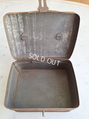 画像12: リボン柄ブリキバスケット