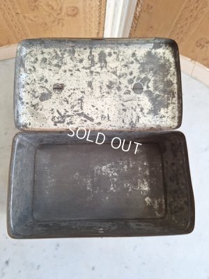 画像24: リボン柄ブリキバスケット