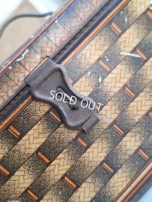 画像18: リボン柄ブリキバスケット