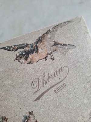 画像3: ツバメ柄アンティーク紙箱