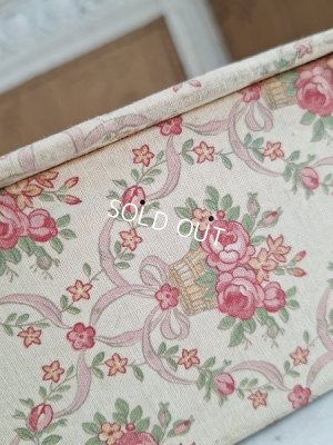 画像13: アンティーク花かご柄カルトナージュボックス