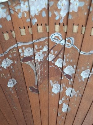 画像2: 花かご柄扇子