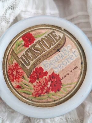 画像2: ミルクガラスパウダージャー