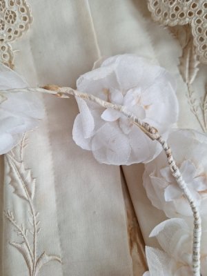 画像11: アンティーク布花冠