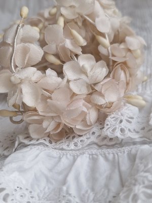 画像13: アンティーク布花冠