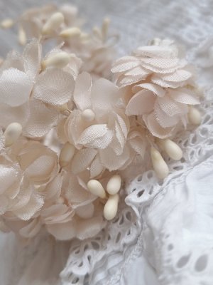 画像4: アンティーク布花冠