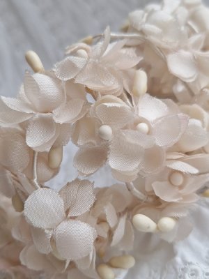 画像2: アンティーク布花冠