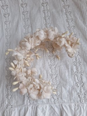 画像6: アンティーク布花冠