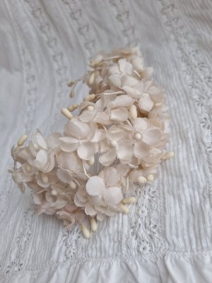 画像5: アンティーク布花冠