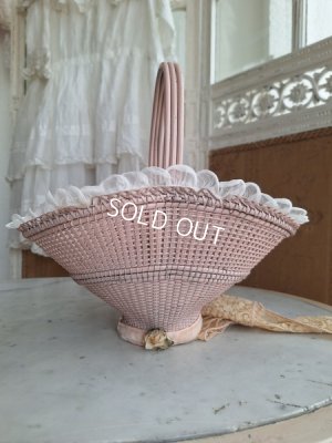 画像8: 布花付ピンクバスケット