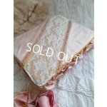 画像: レース装飾ピンクの布箱