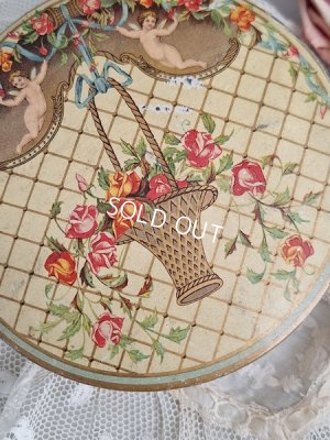 画像2: ローズガーランド＆天使柄ブリキ缶