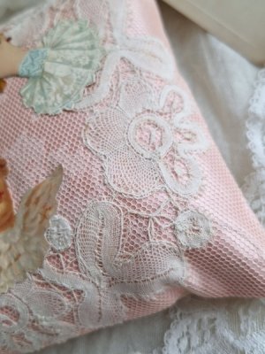 画像5: レースとクロモスラベンダークッション