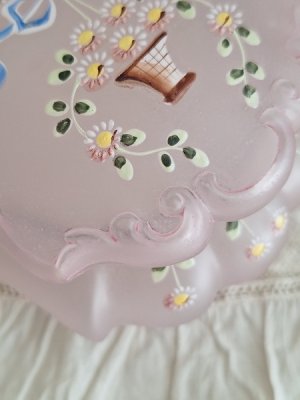 画像3: 花かご柄ガラスパウダージャー