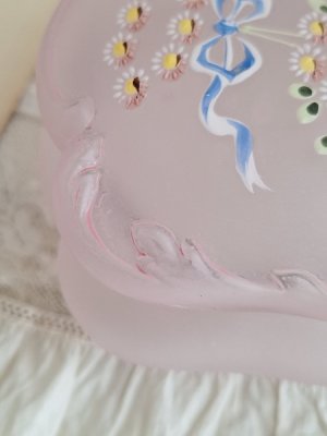 画像4: 花かご柄ガラスパウダージャー
