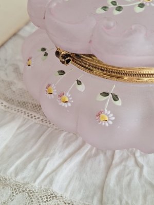 画像7: 花かご柄ガラスパウダージャー