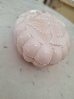 画像8: オパリンガラス小鳥柄ソープディッシュ