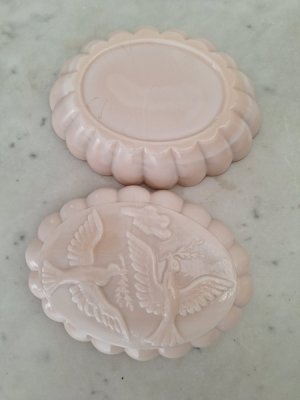画像9: オパリンガラス小鳥柄ソープディッシュ