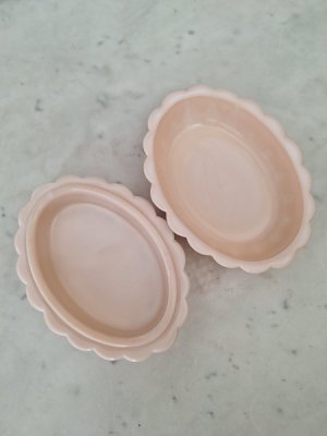 画像11: オパリンガラス小鳥柄ソープディッシュ