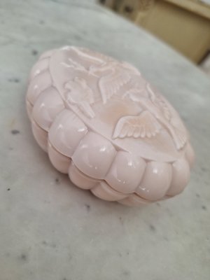 画像6: オパリンガラス小鳥柄ソープディッシュ