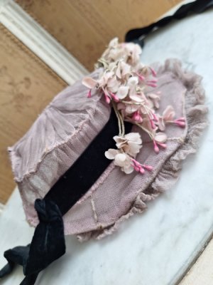 画像8: アンティーク布花ハット