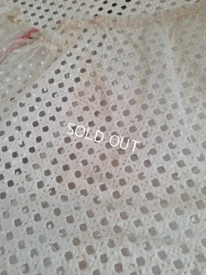 画像30: リボン装飾アンティークレースカーテン