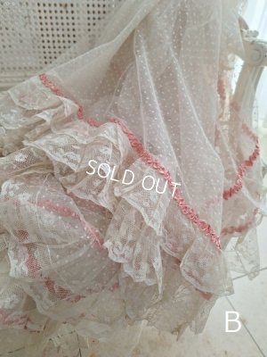 画像24: リボン装飾アンティークレースカーテン
