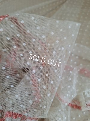 画像37: リボン装飾アンティークレースカーテン