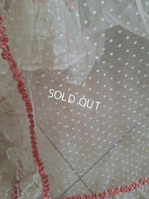 画像36: リボン装飾アンティークレースカーテン