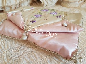 画像5: くるみボタン付シルクハンキーケース