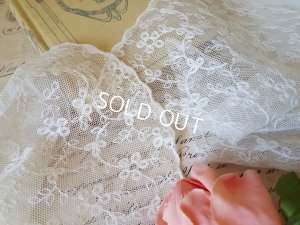 画像1: チュールレース付け襟パーツ