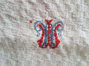 画像3: クロッシェ編みレース付きリネンクロス