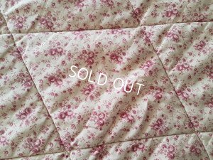 画像7: ローズ柄キルト